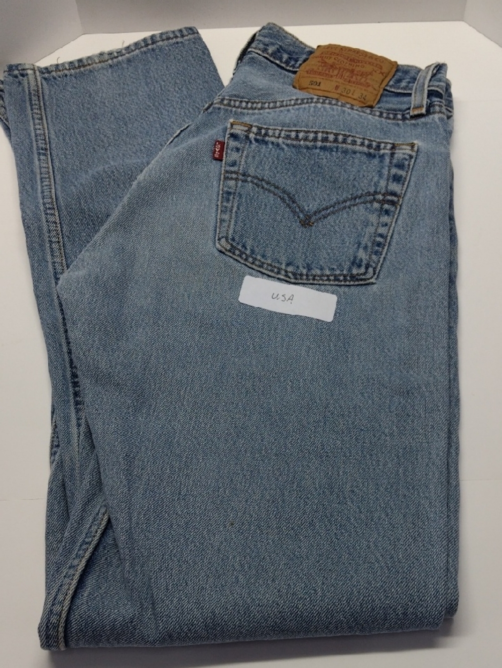 Levi's Faded 501 Blue  Straight Leg Jeans